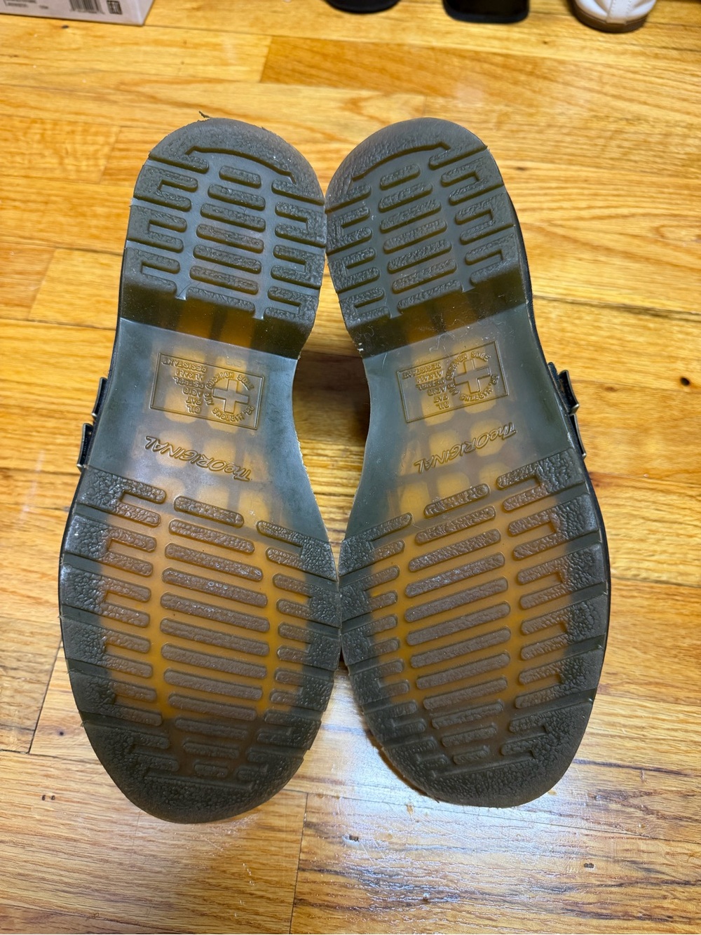 Dr. Martens Black Double Buckle Mary Jane Shoes - Picture 6 of 8